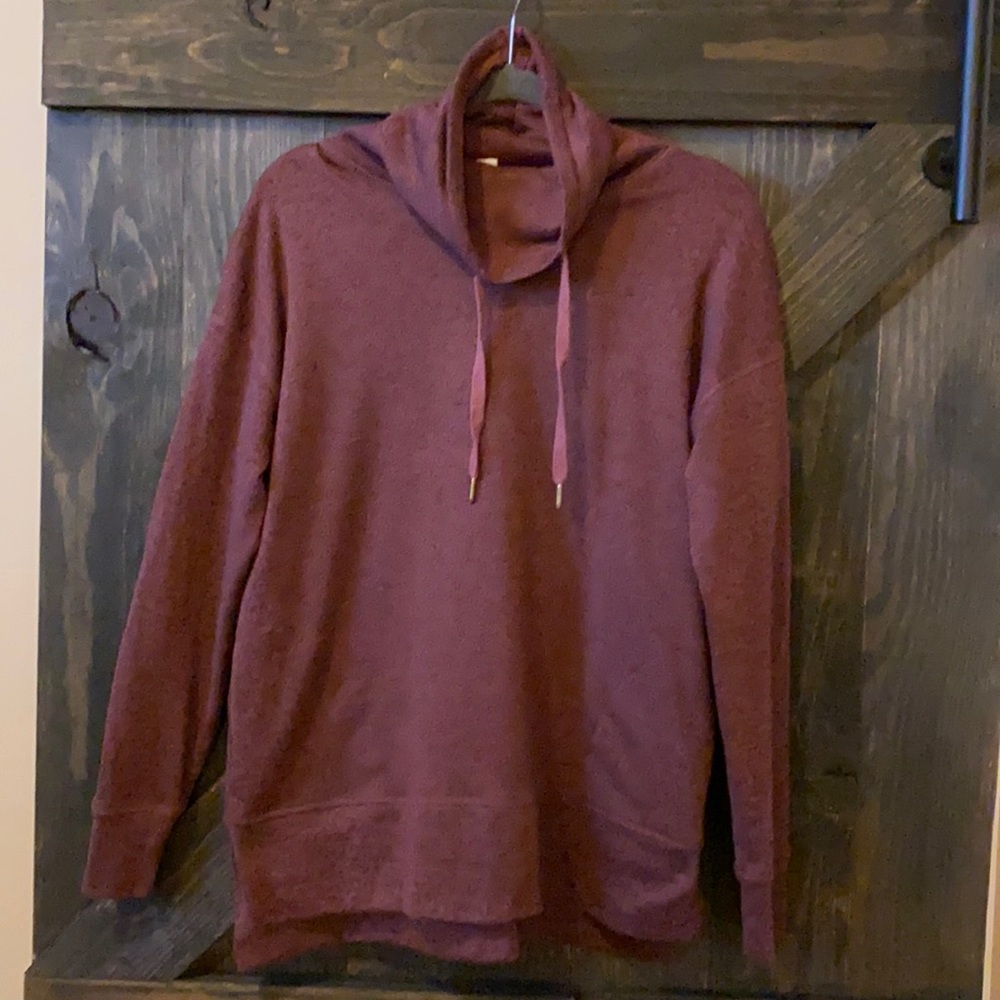 Cowl Neck Tunic Sweatshirt